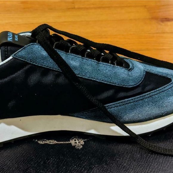 Mens Authentic Prada Sport Suede Sneakers - Picture 5 of 7